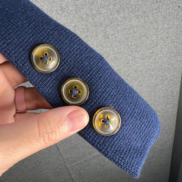 Joan Rivers Milano Knit Sweater Blazer Peacoat Size Large - Picture 10 of 10